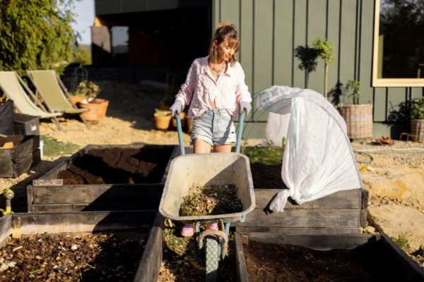 woman works on her backyard garden 2024 05 20 21 44 49 utc